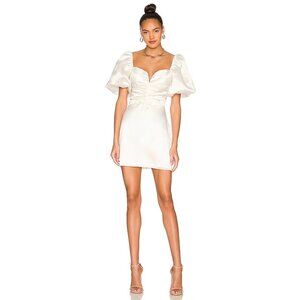 Amanda Uprichard x REVOLVE Santucci Dress in Ivory Silk